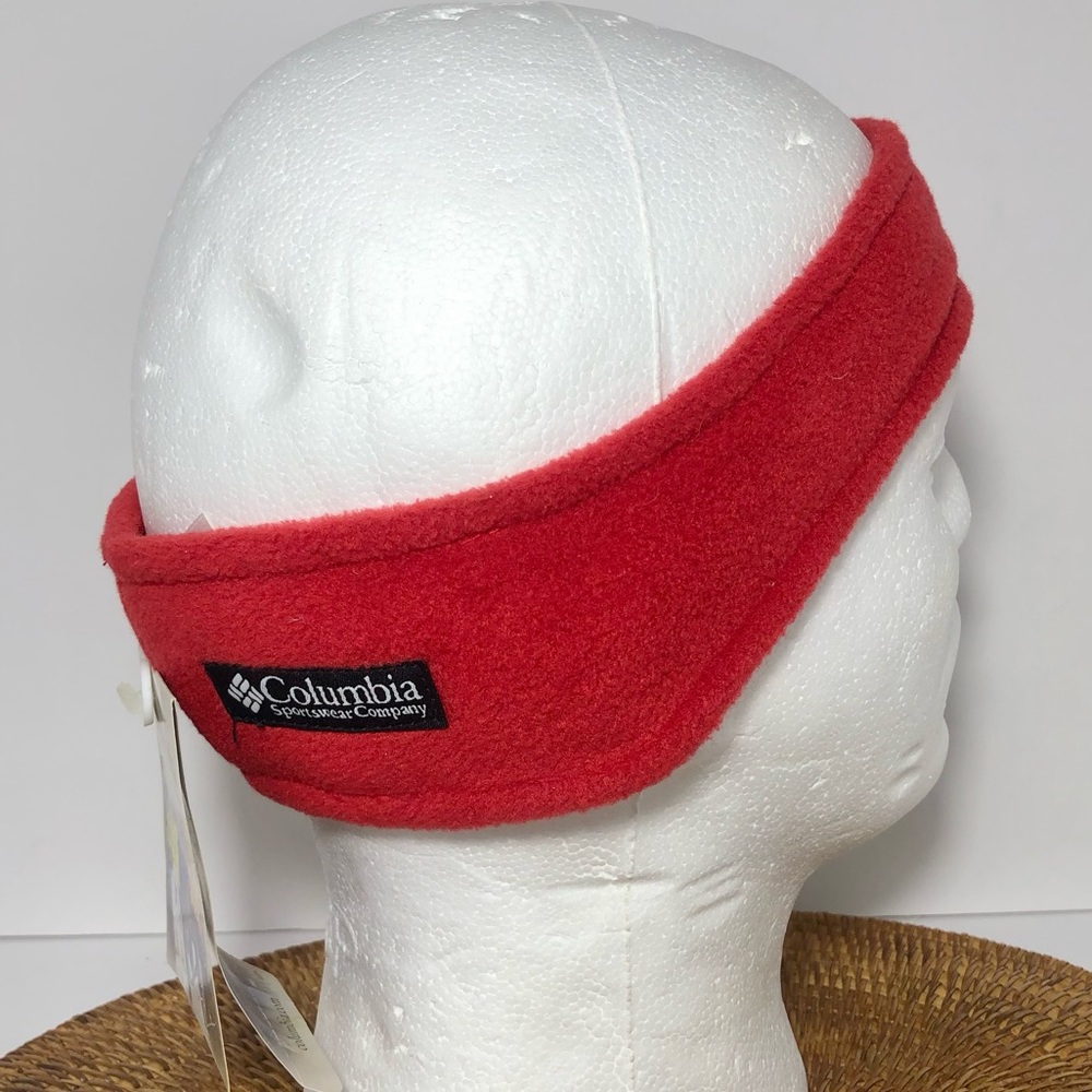 Columbia Youth S/M Red Ear Warmer Headband Fleece Unisex Cozy Warm NWT